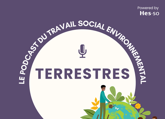 logo podcast terrestres travail social environnemental